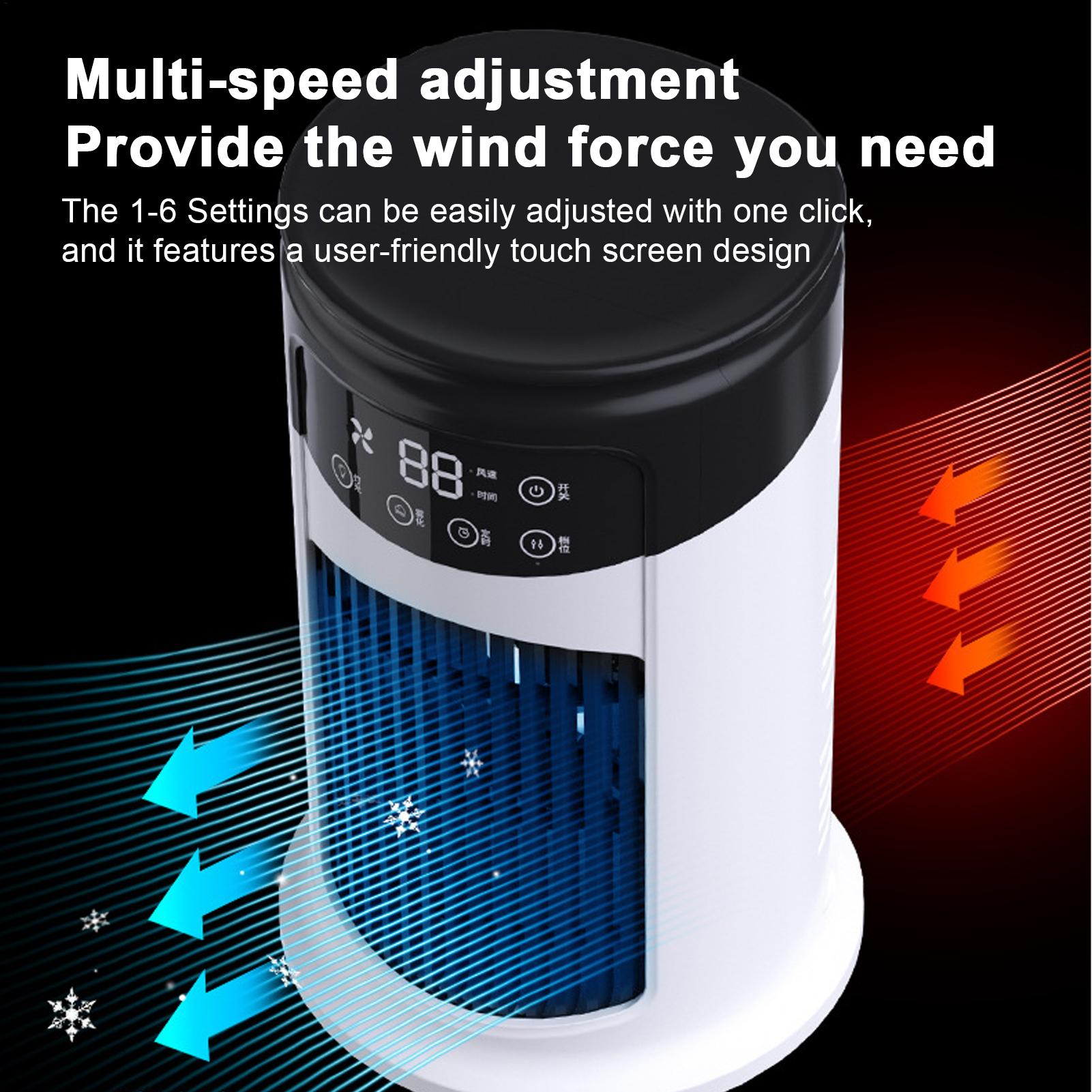 Outdoor Lighting Timer - Ventilatore Condizionatore Portatile 6 Velocità Umidificatore