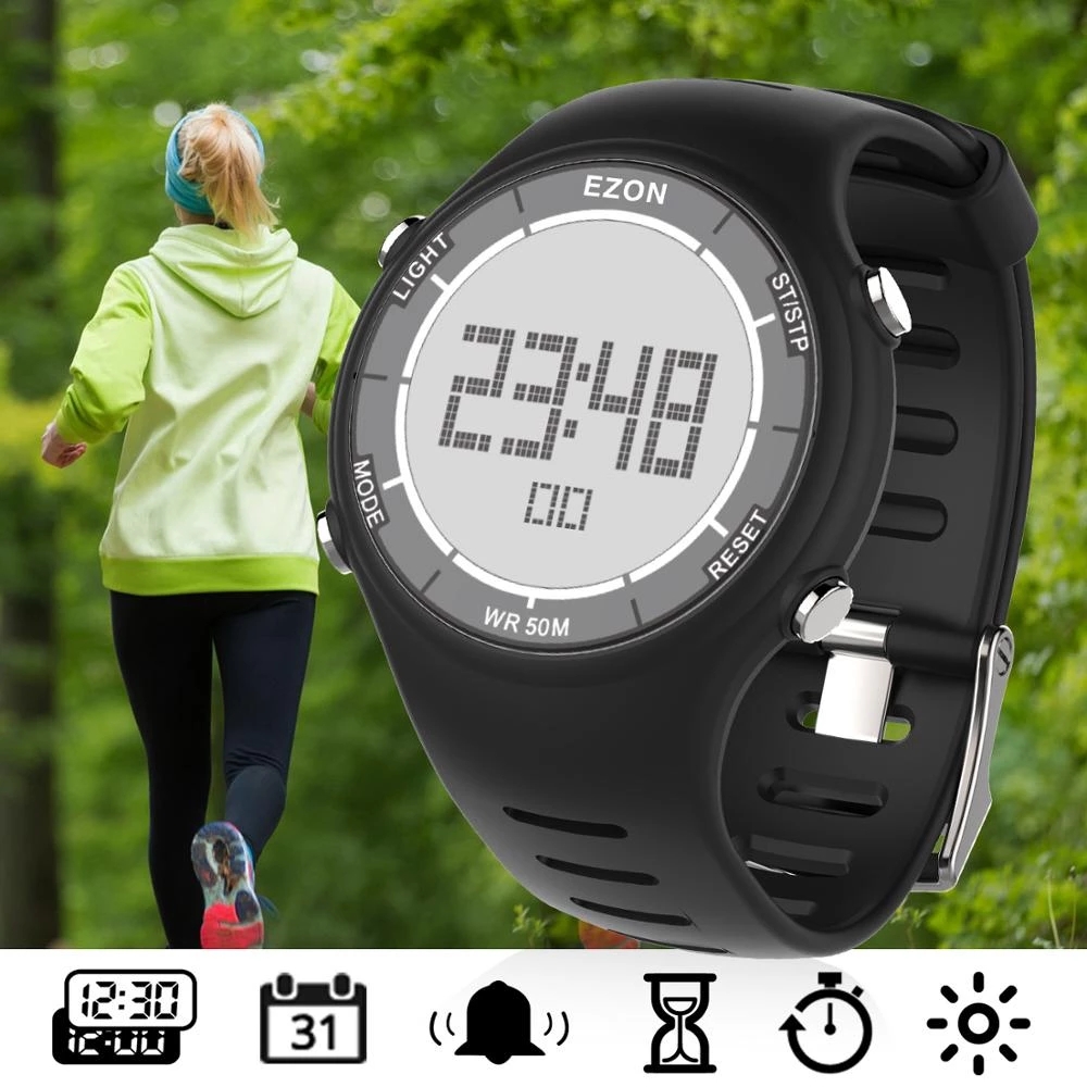 Outdoor Lighting Timer - EZON Orologio sportivo digitale da donna