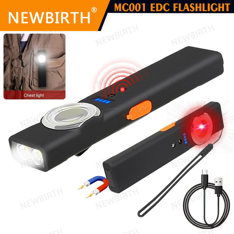 Outdoor Lighting With Sensor - Torcia LED con sensore portatile con