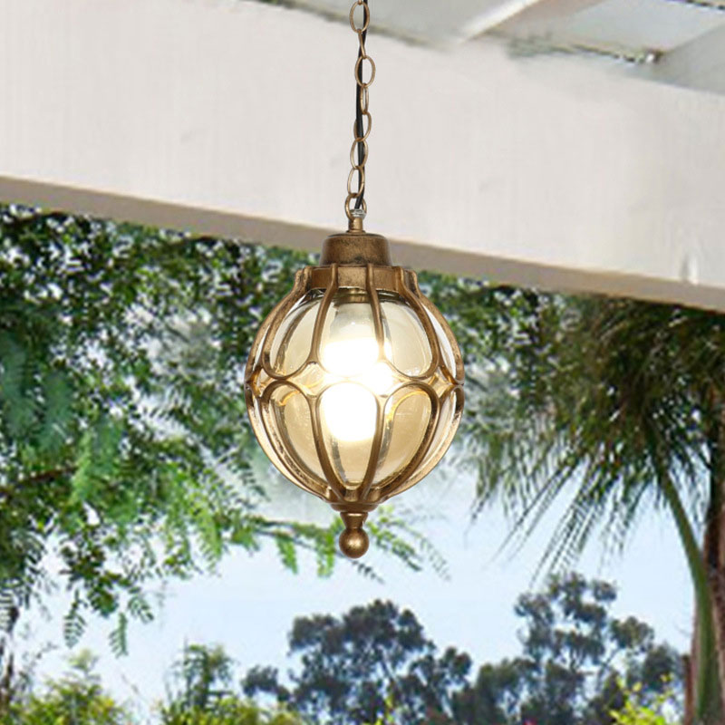 Outdoor Lighting Under Roof - Lampadario impermeabile americano corridoio esterno balcone