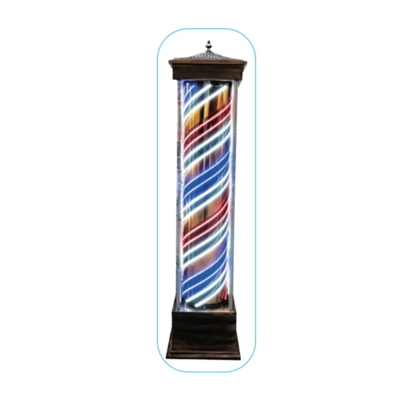 Outdoor Lighting On Sale - Segno per acconciature, barbiere dorato, palo