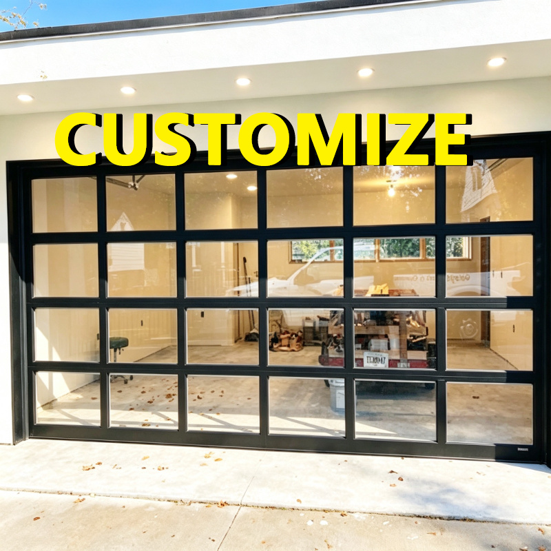 Outdoor Lighting With Sensor - Porta Sezionale per Garage in Alluminio