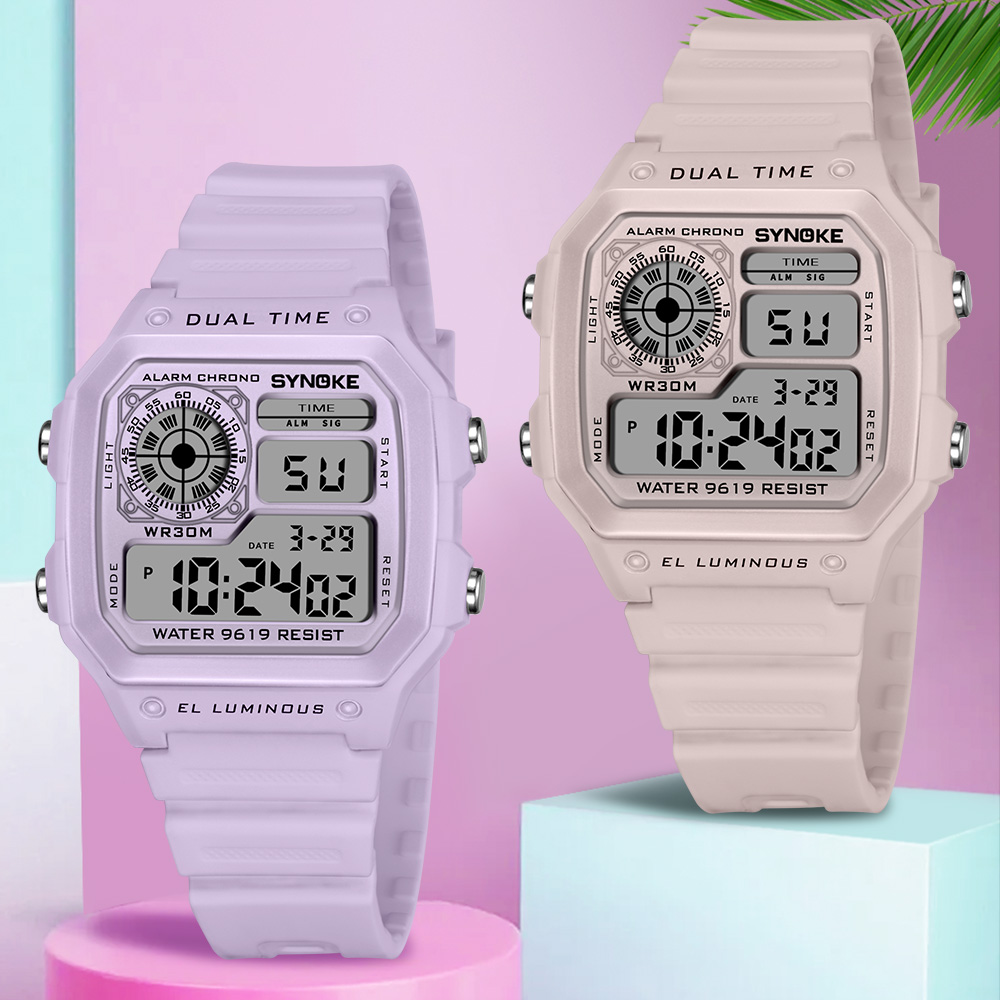 Outdoor Lighting Timer - SYNOKE Orologi digitali Lady Sport Luminoso