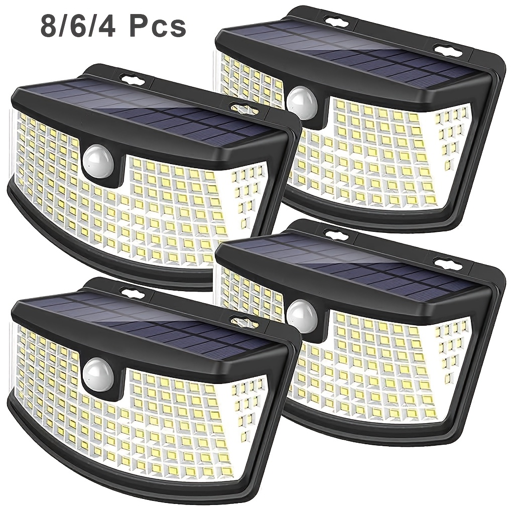 Outdoor Lighting With Sensor - 8/6/4 Confezioni di Luci Solari con