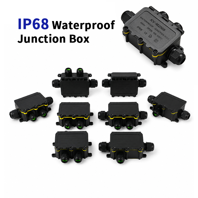 Outdoor Lighting Extension Cord - Scatola di Giunzione Impermeabile IP68 2-8
