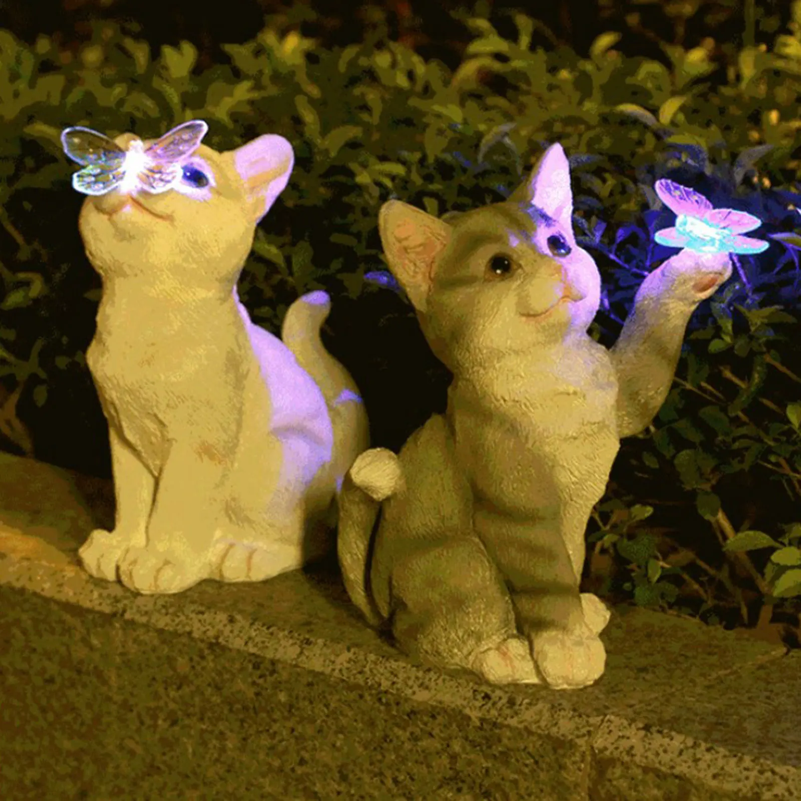 Outdoor Lighting Traditional - Scultura di gatto all'aperto Figurine Ciondolo