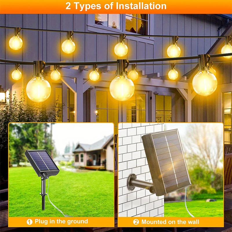 G40 Led Solar Globe Led String - String Light Bistro recensione e prezzo