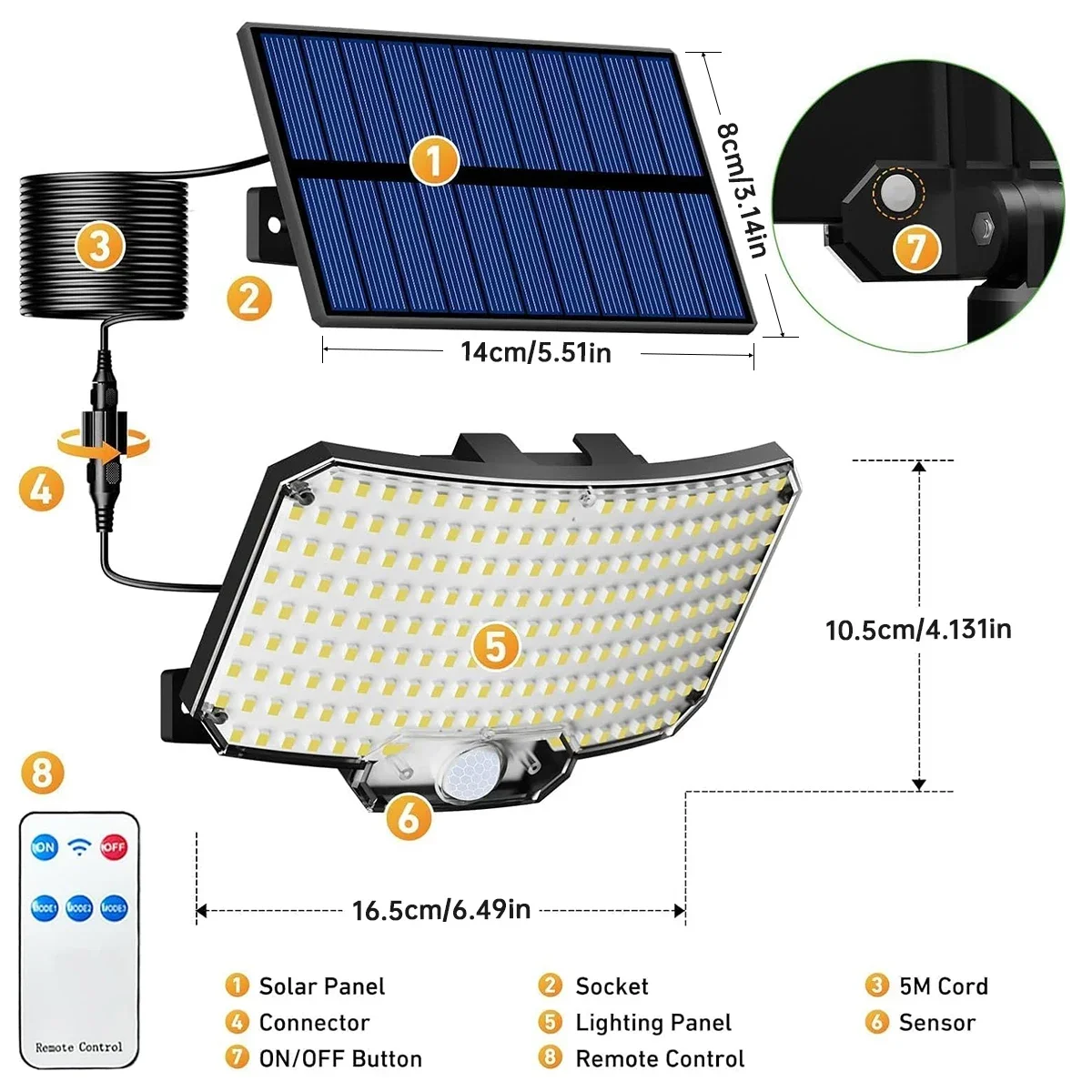Luci Solari da Esterno 234LED  - Outdoor Lighting With Sensor recensione e prezzo