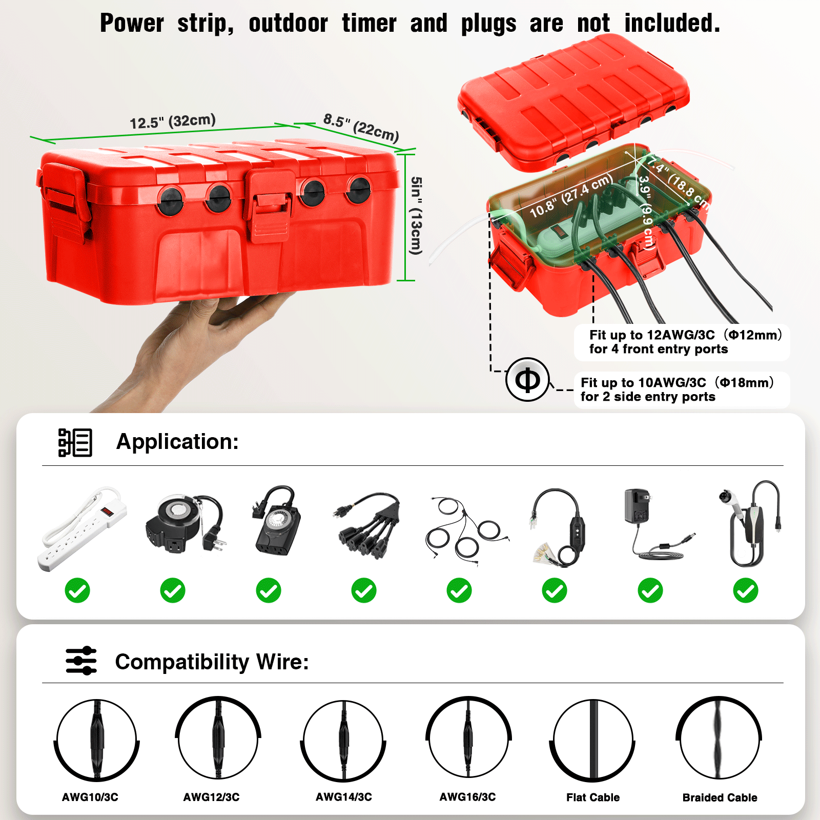 Scatola di derivazione per cav - Outdoor Lighting Extension Cord recensione e prezzo