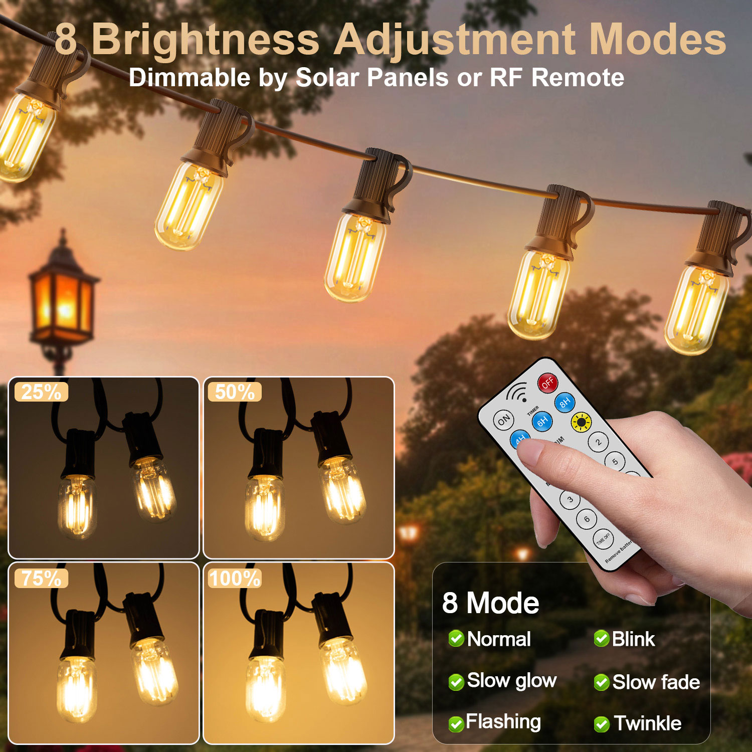 Luci a stringa solari a LED T2 - String Light Bistro recensione e prezzo