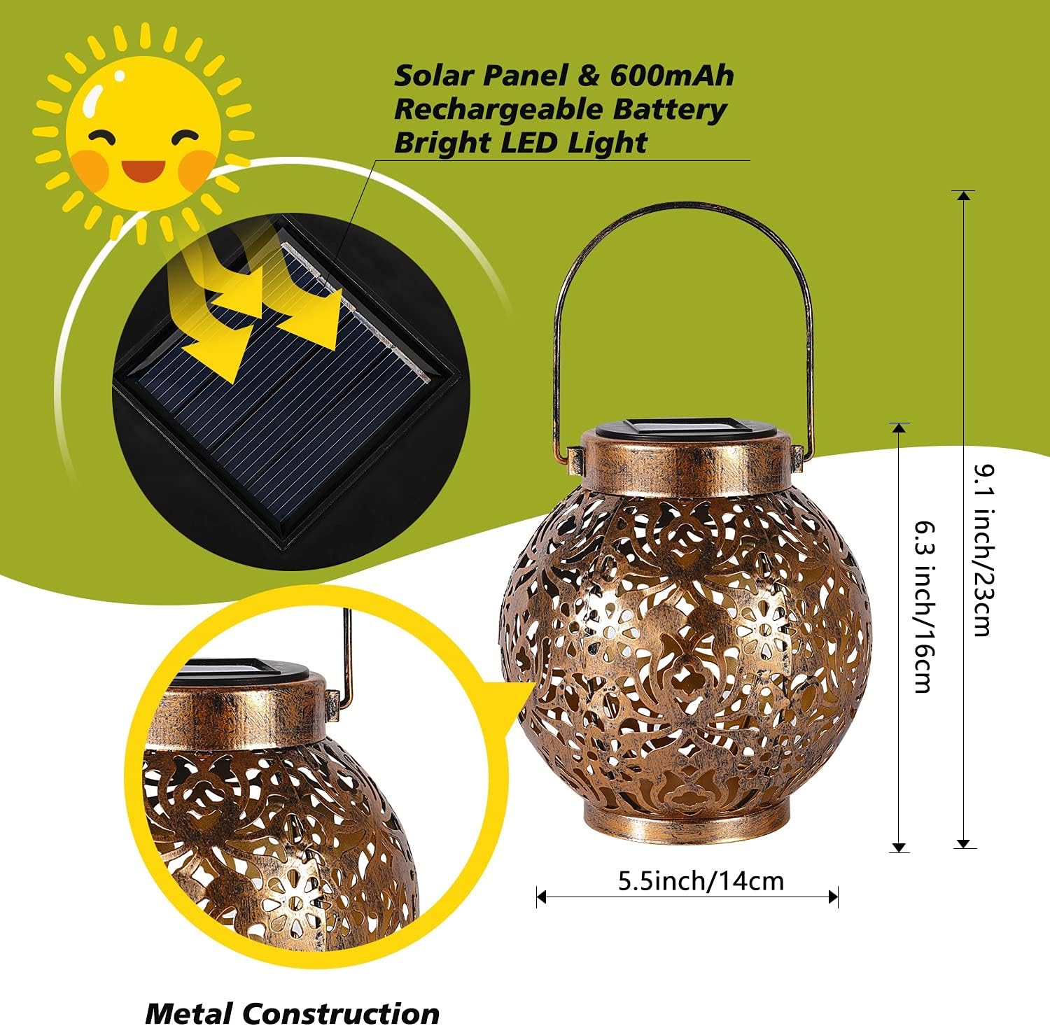 1-6 Lanterne Solari Marocchine - Outdoor Lighting Traditional recensione e prezzo