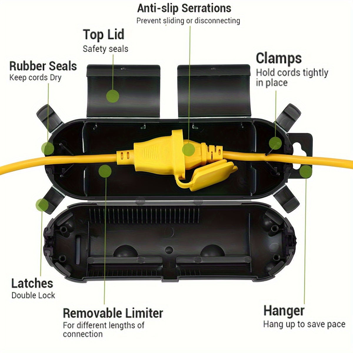 Coperture di Sicurezza per Cav - Outdoor Lighting Extension Cord recensione e prezzo