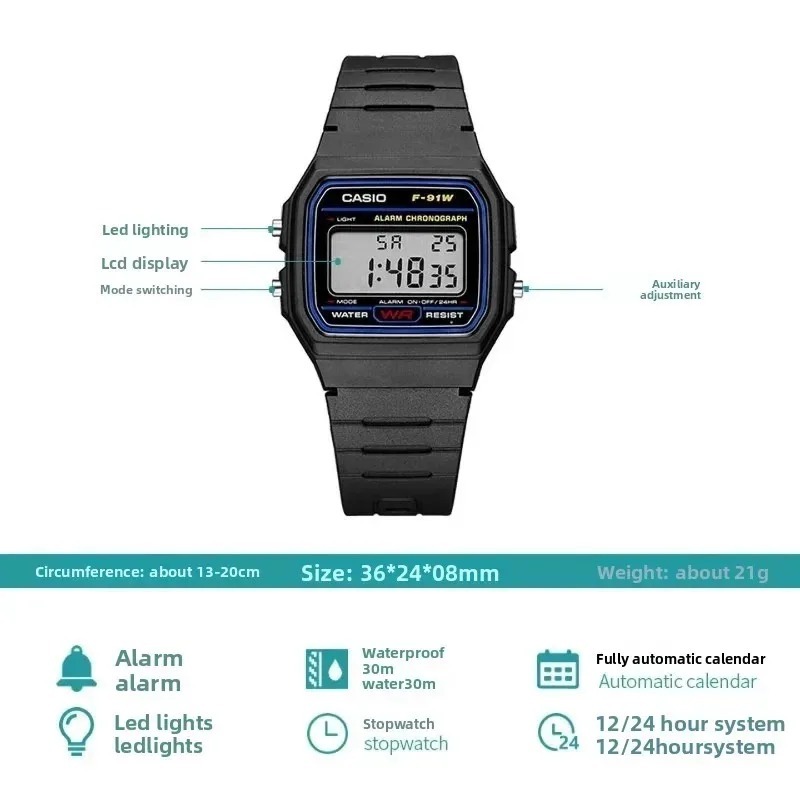 Casio F-91W-1 Orologio da Pols - Outdoor Lighting Timer recensione e prezzo