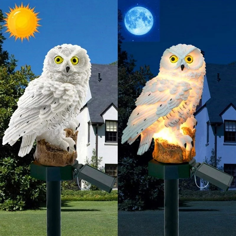 Statua di Gufo Solare con Luce - Outdoor Lighting Traditional recensione e prezzo