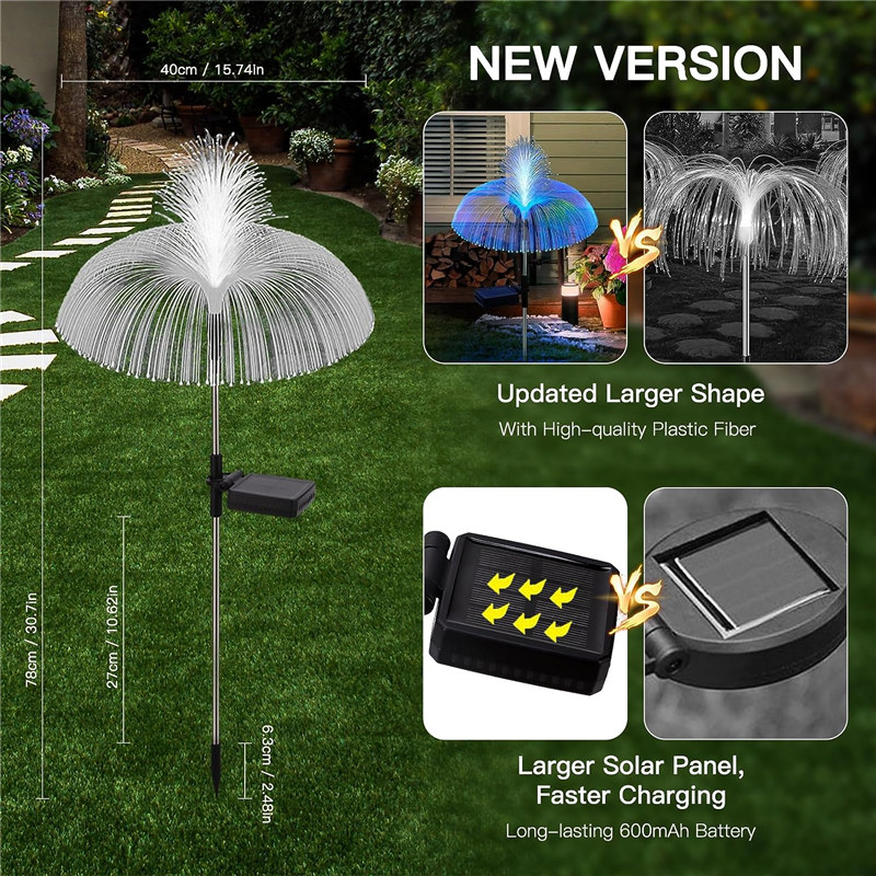 Luci solari a LED per meduse d - Outdoor Lighting Jellyfish recensione e prezzo