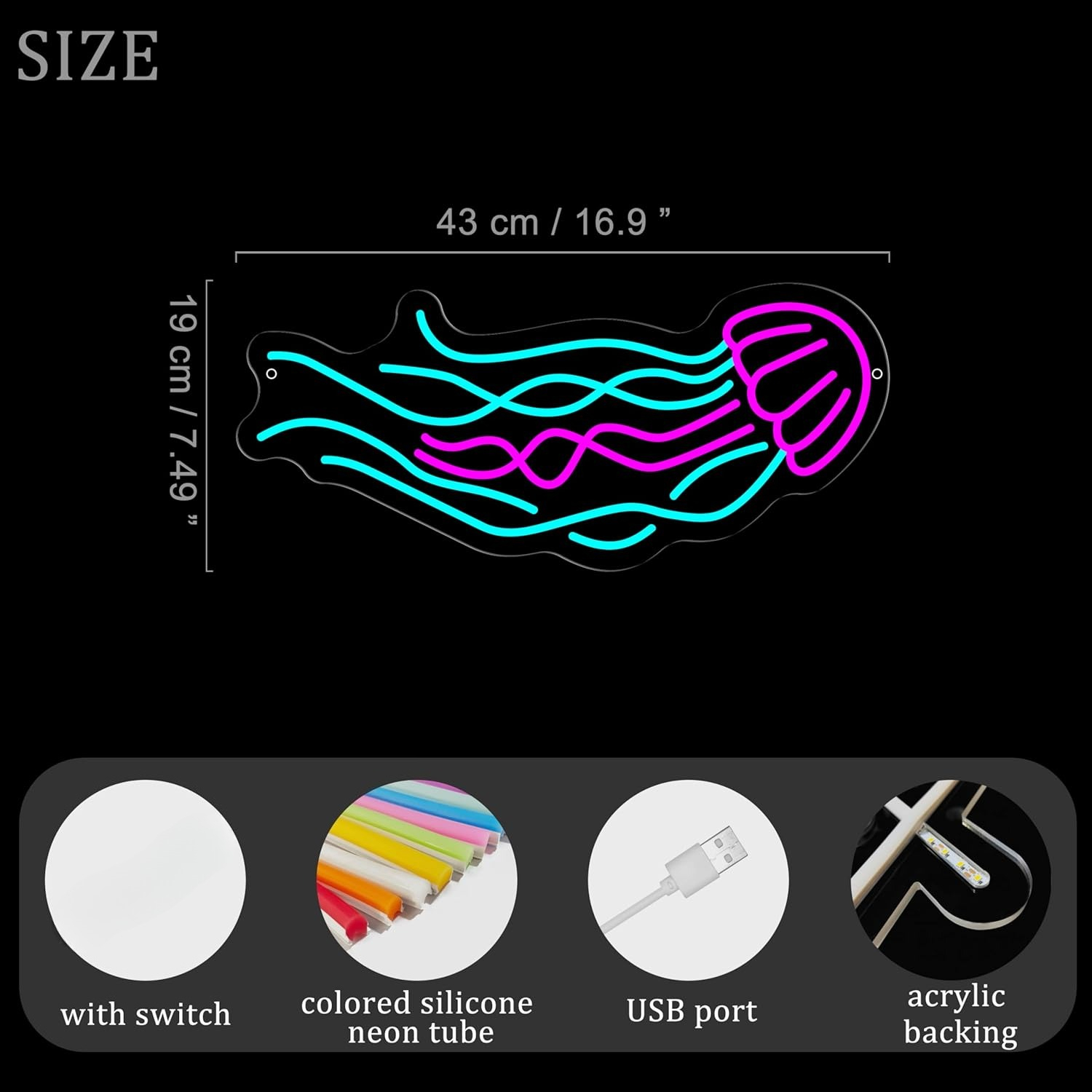 Insegna al Neon a Forma di Med - Outdoor Lighting Jellyfish recensione e prezzo