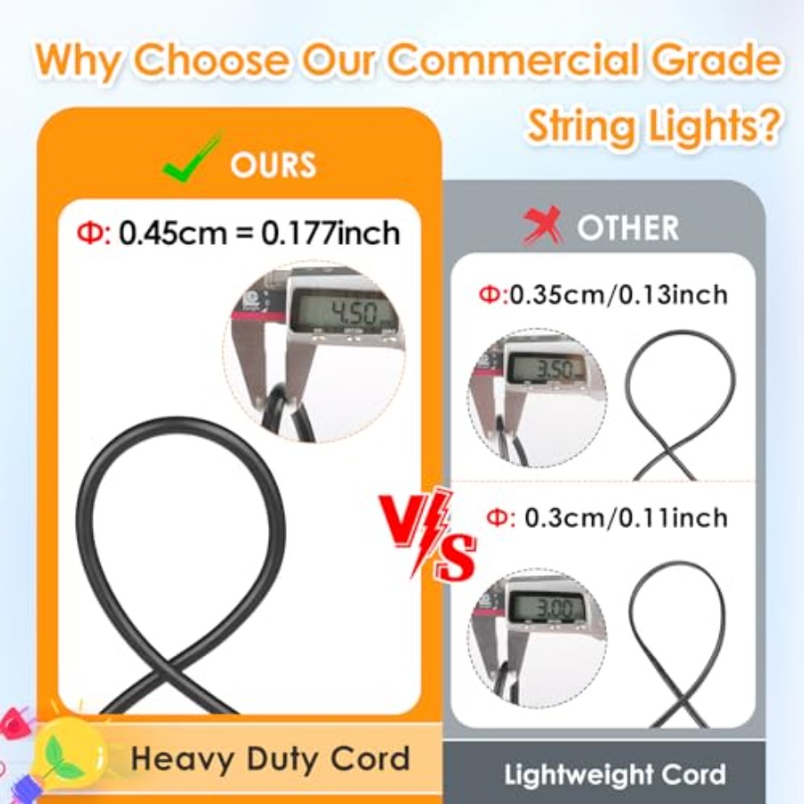 Luci da Esterno per Patio da 4 - String Light Bistro recensione e prezzo