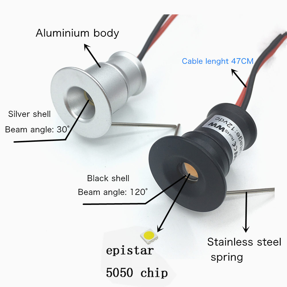 Mini Downlight LED 12V 15mm Fa - Outdoor Lighting Under Roof recensione e prezzo